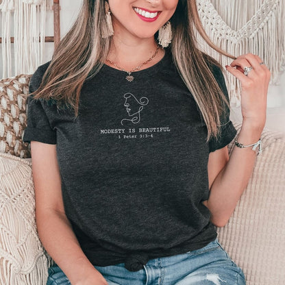 Modesty Line Art Tee