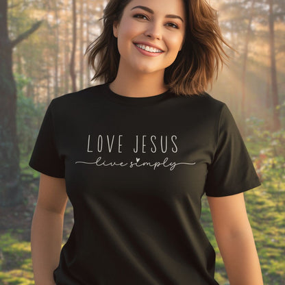 Love Jesus Live Simply Tee