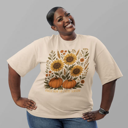 Praise Him in Every Season Tee (Sunflower)