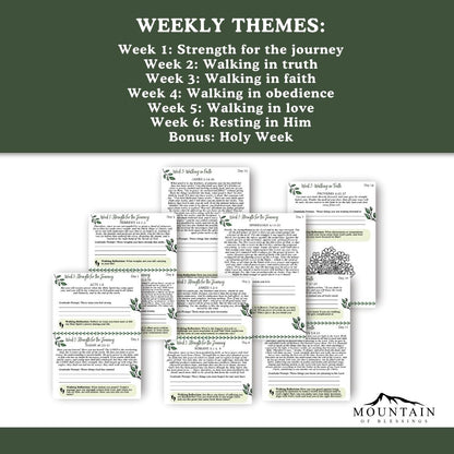 Walking in the Word Lenten Bible Study