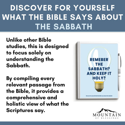 Remember the Sabbath?  And keep it Holy?