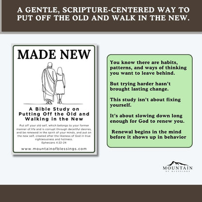Made New Bible Study Printable