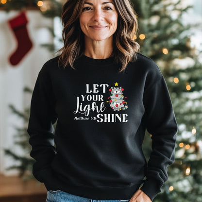 Let your Light Shine Cat Sweatshirt