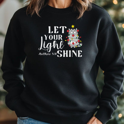 Let your Light Shine Cat Sweatshirt