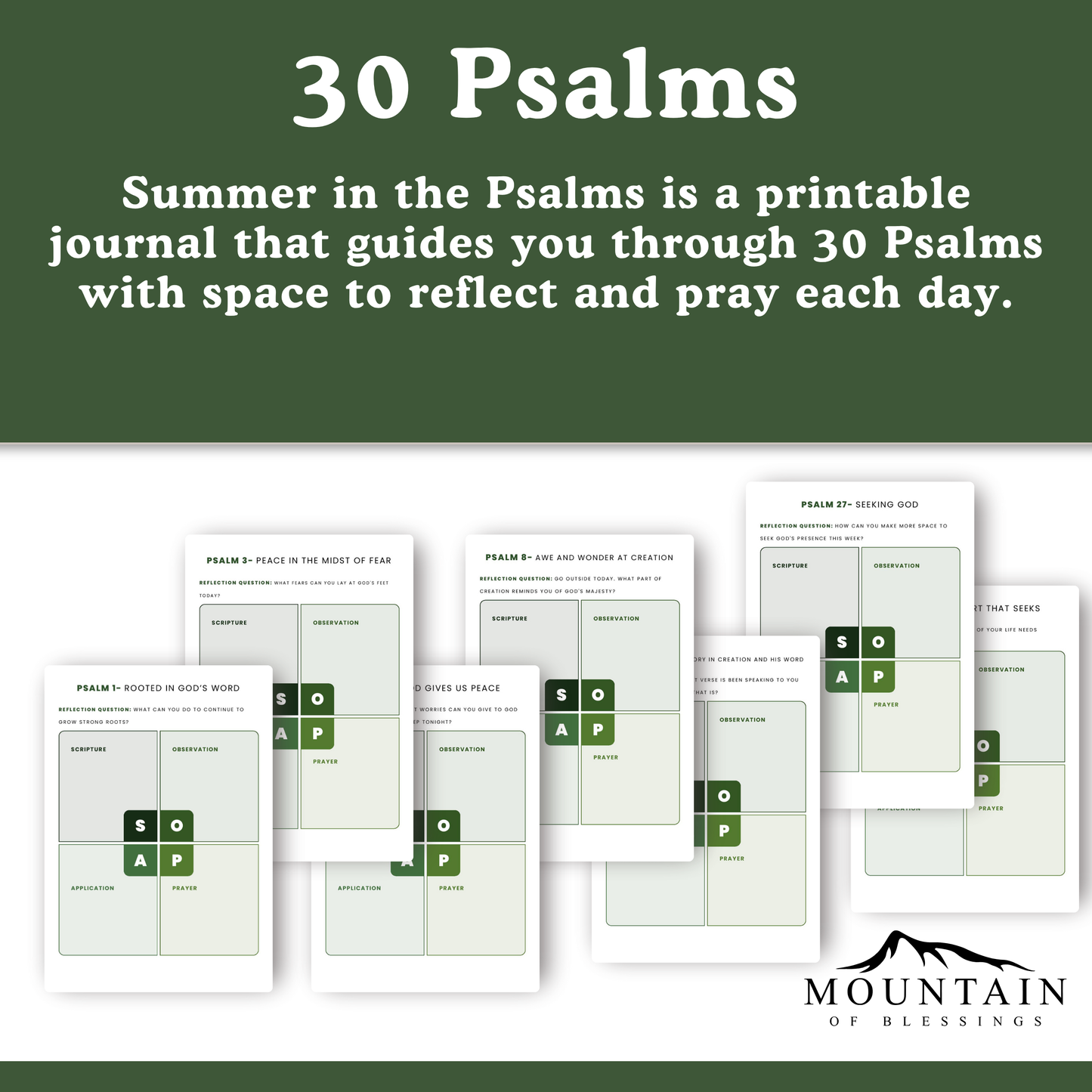 Summer in the Psalms SOAP Study