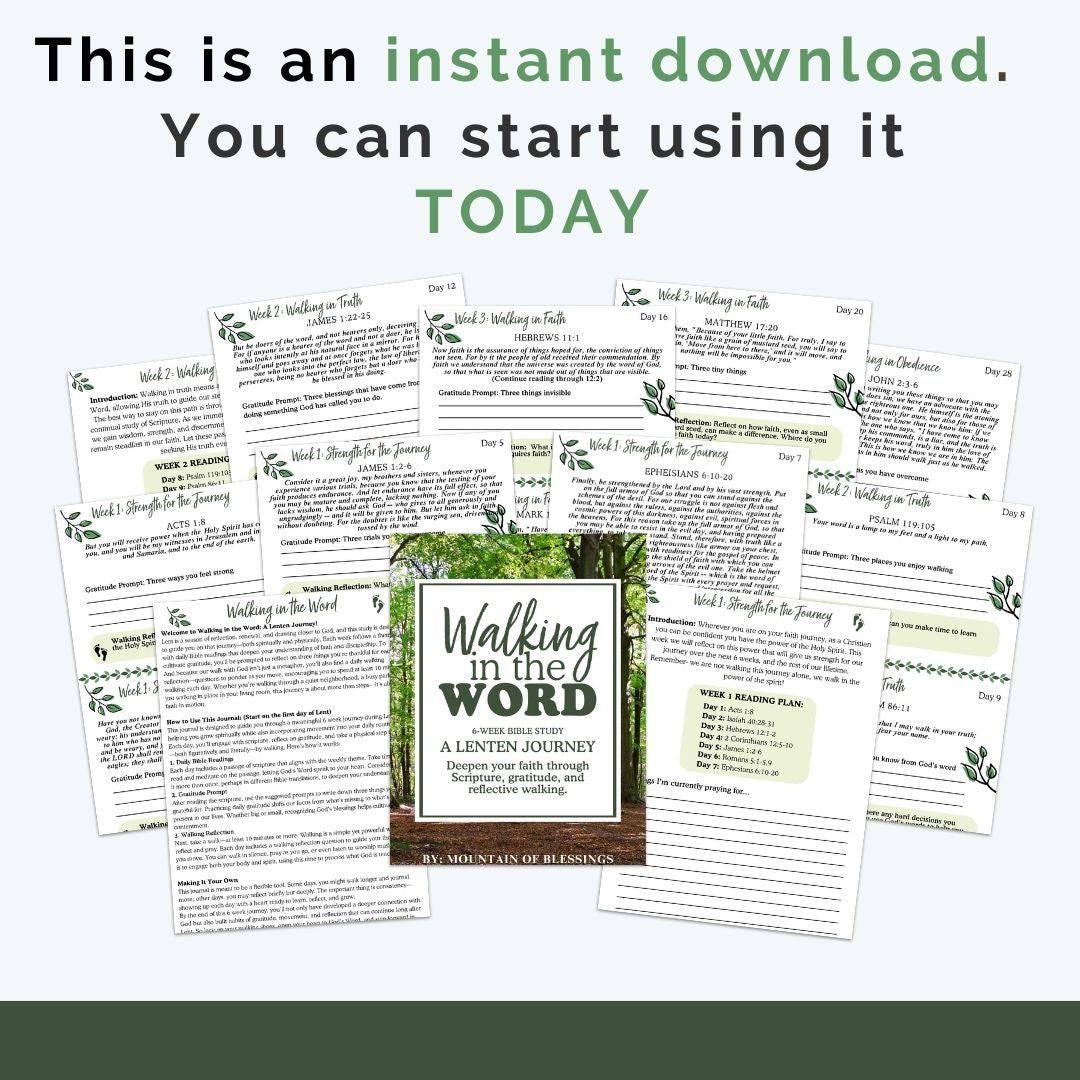 Walking in the Word Lenten Bible Study