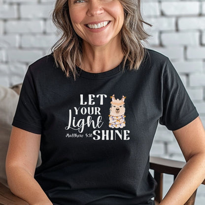 Let your Light Shine Llama Tee