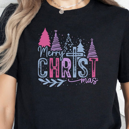 Merry Christmas Trees (Dark) Tee