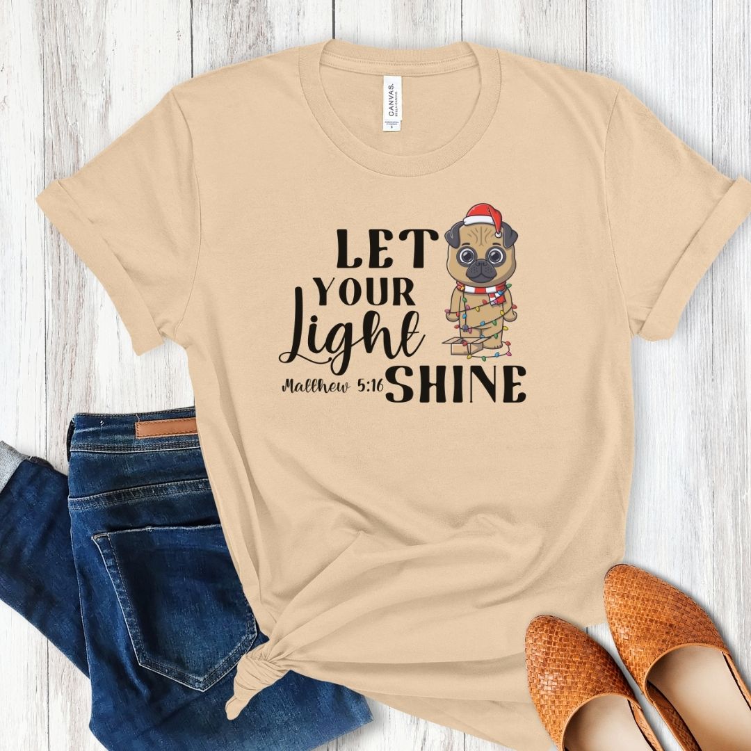 Let Your Light Shine Dog Tee