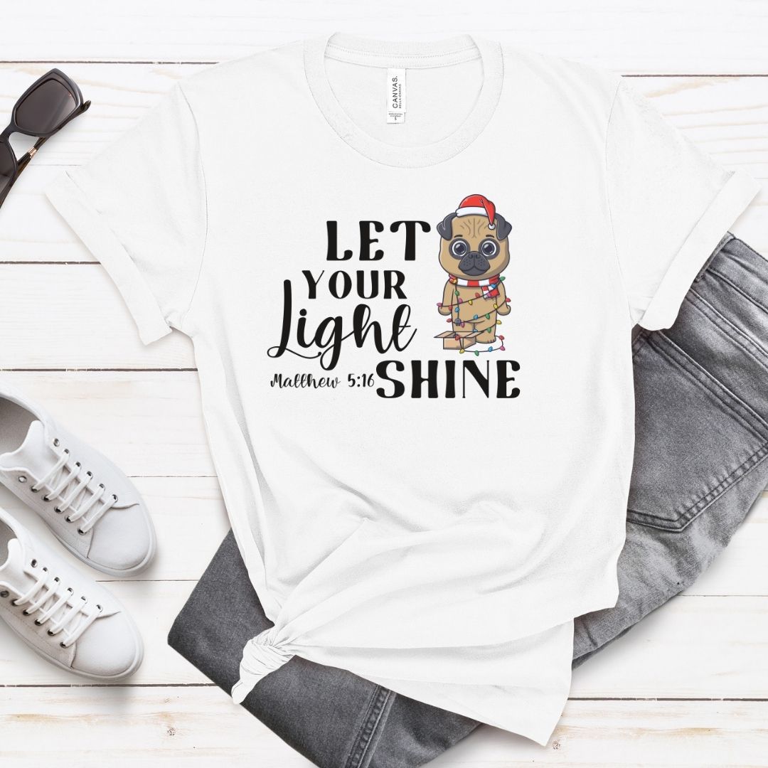 Let Your Light Shine Dog Tee