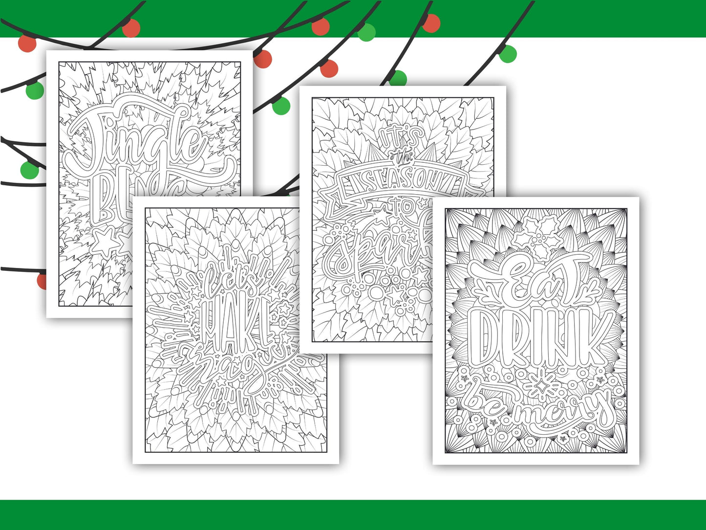 Adult Christmas Carol Coloring book