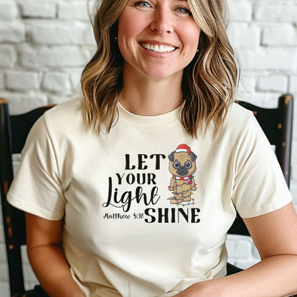 Let Your Light Shine Dog Tee