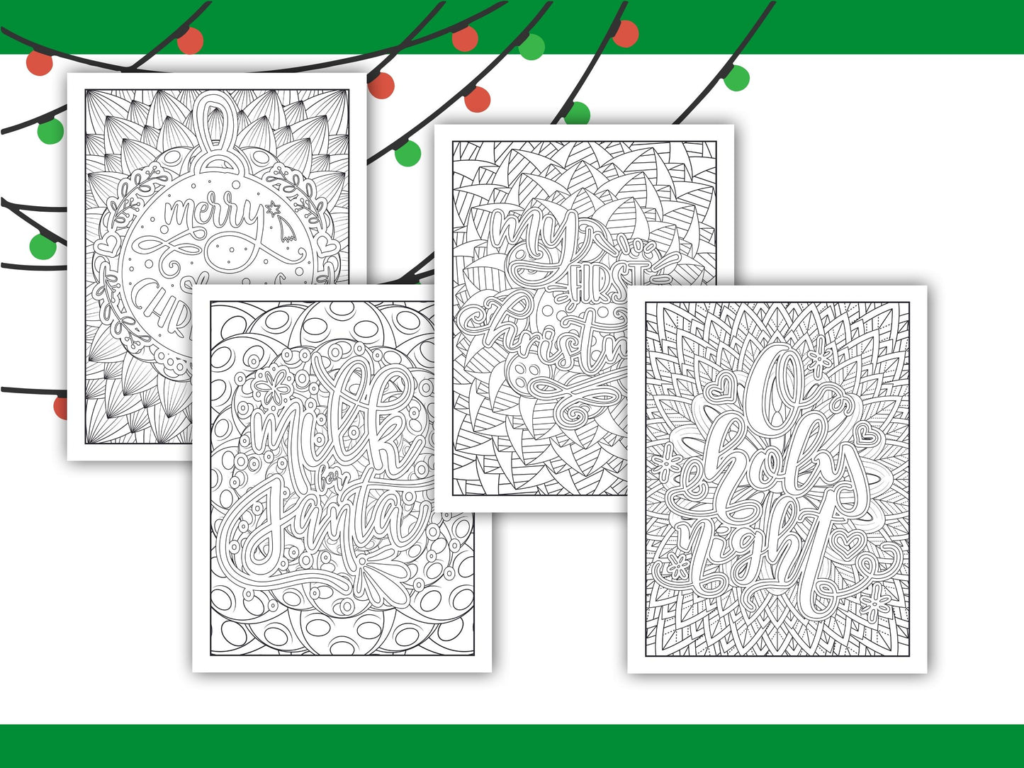 Adult Christmas Carol Coloring book