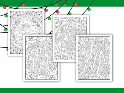 Adult Christmas Carol Coloring book