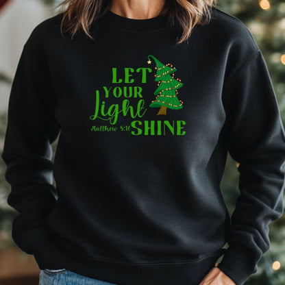 Let Your Light Shine Tree Sweatshirt