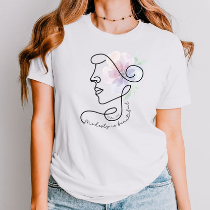 Modesty Is Beautiful Floral Tee