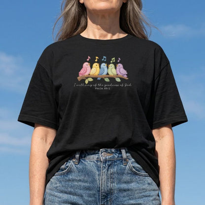Sing of the Goodness of God Quilt Birds Tee