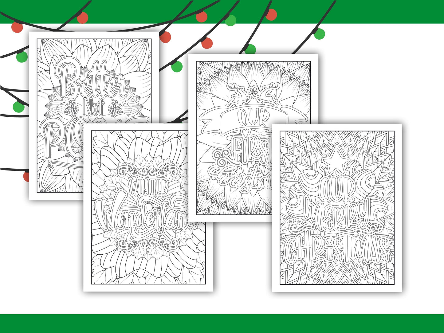 Adult Christmas Carol Coloring book