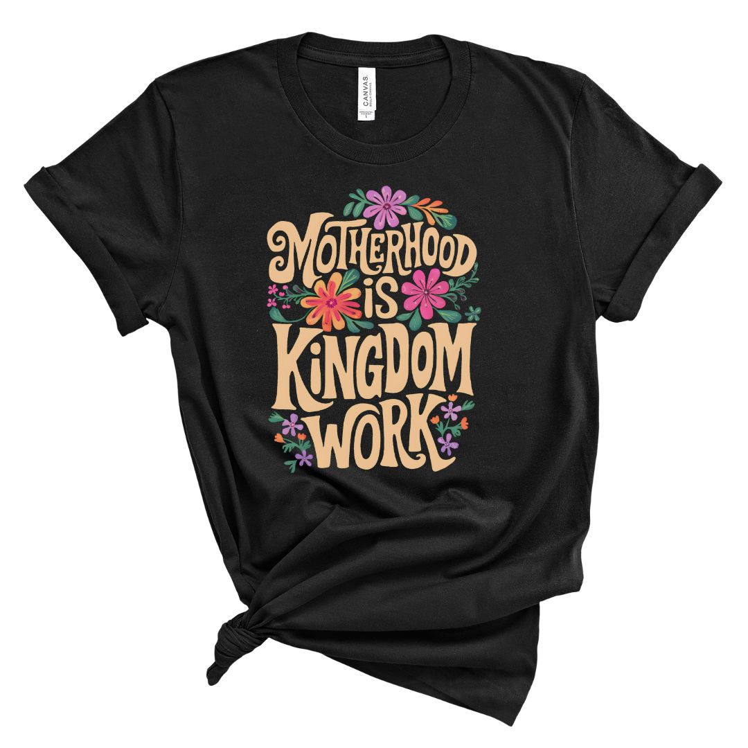 Motherhood is Kingdom Work Yellow Tee
