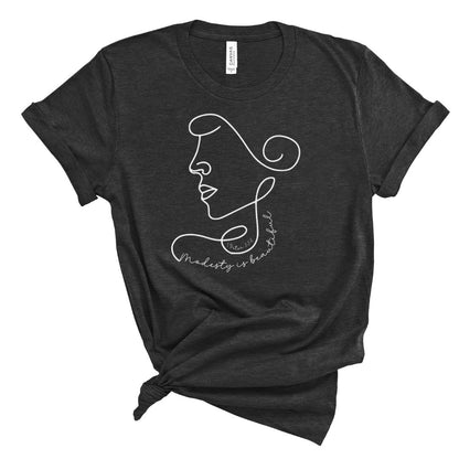 Modesty Is Beautiful Line Art