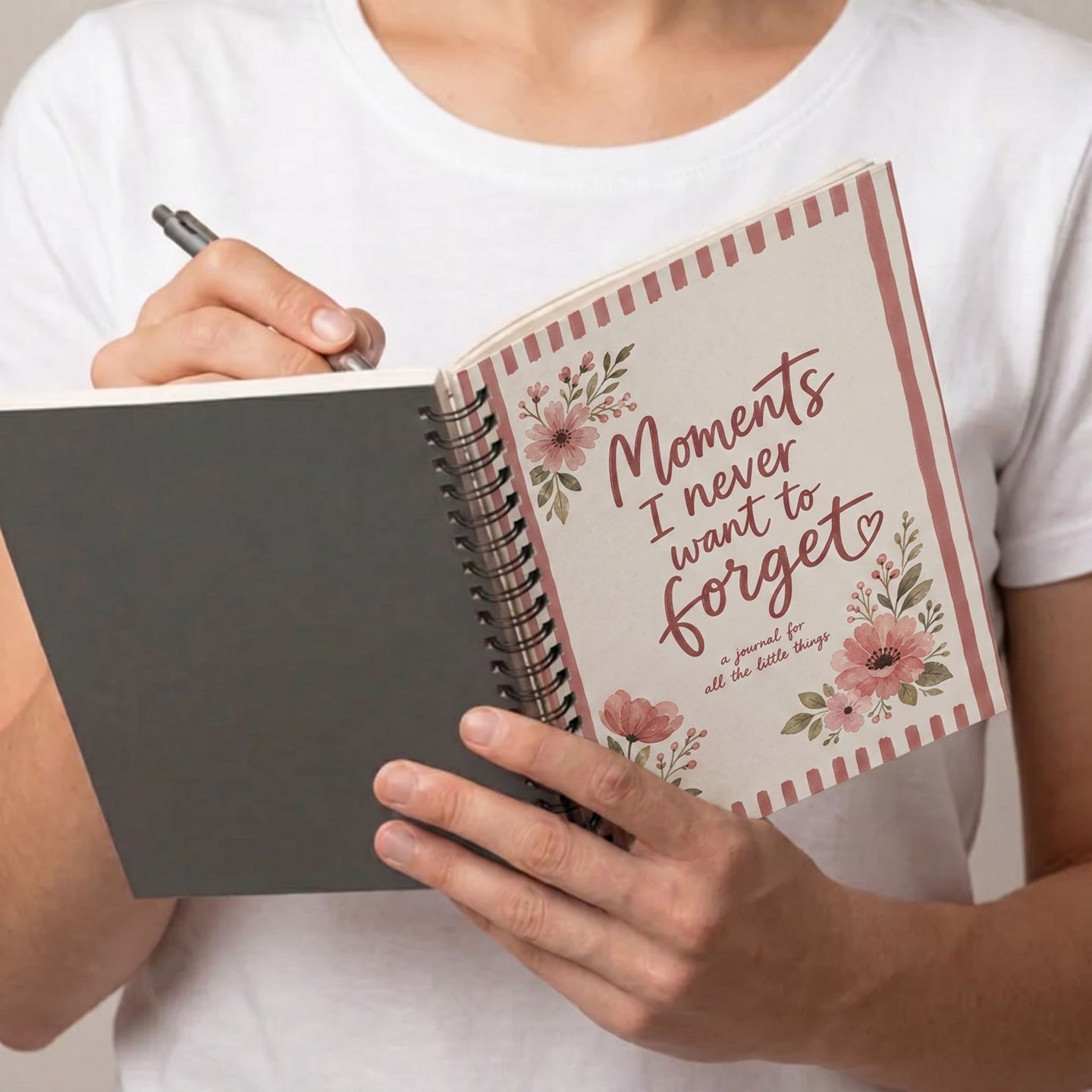 Moments I never want to Forget spiral notebook