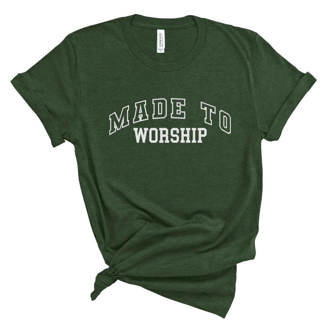 Made to Worship Varsity Tee