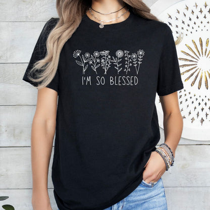 I'm So Blessed Floral Tee