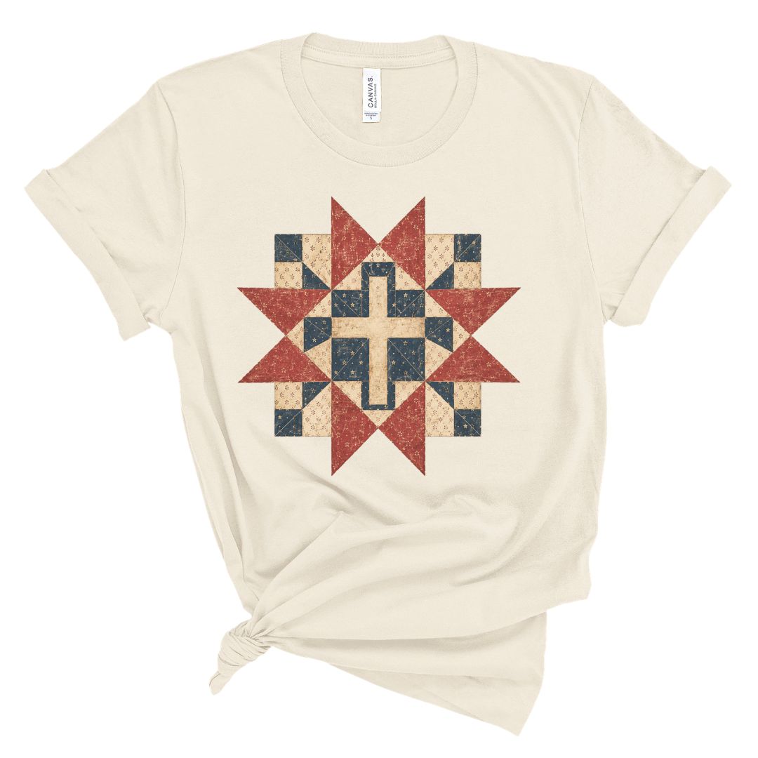Patriotic Star Quilt Tee