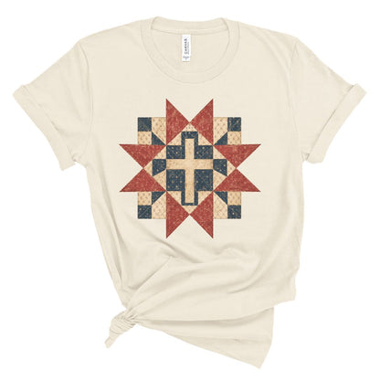 Patriotic Star Quilt Tee