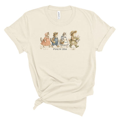 Surely Goodness and Mercy Cat Tee