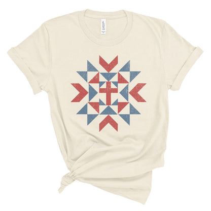 Patriotic Geometric Tee