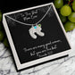 Engraved Baby Feet Necklace with Birthstones