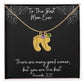 Engraved Baby Feet Necklace with Birthstones