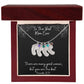 Engraved Baby Feet Necklace with Birthstones