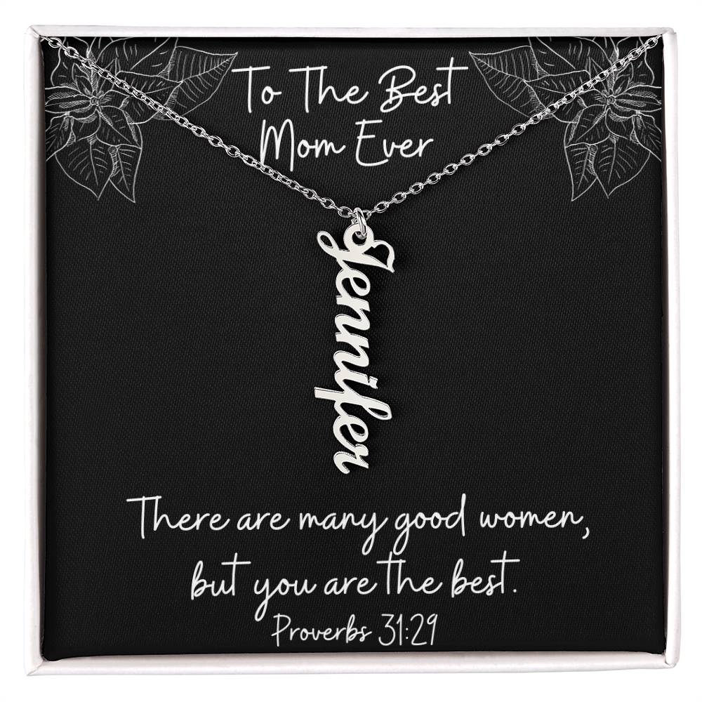 Proverbs 31:29 - Personalized Name Necklace