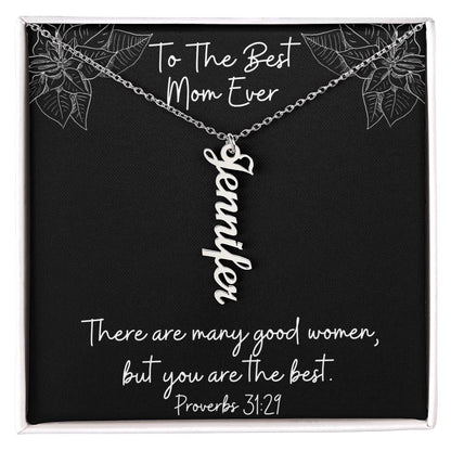 Proverbs 31:29 - Personalized Name Necklace