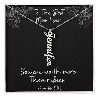 Proverbs 31:10 Personalized Necklace