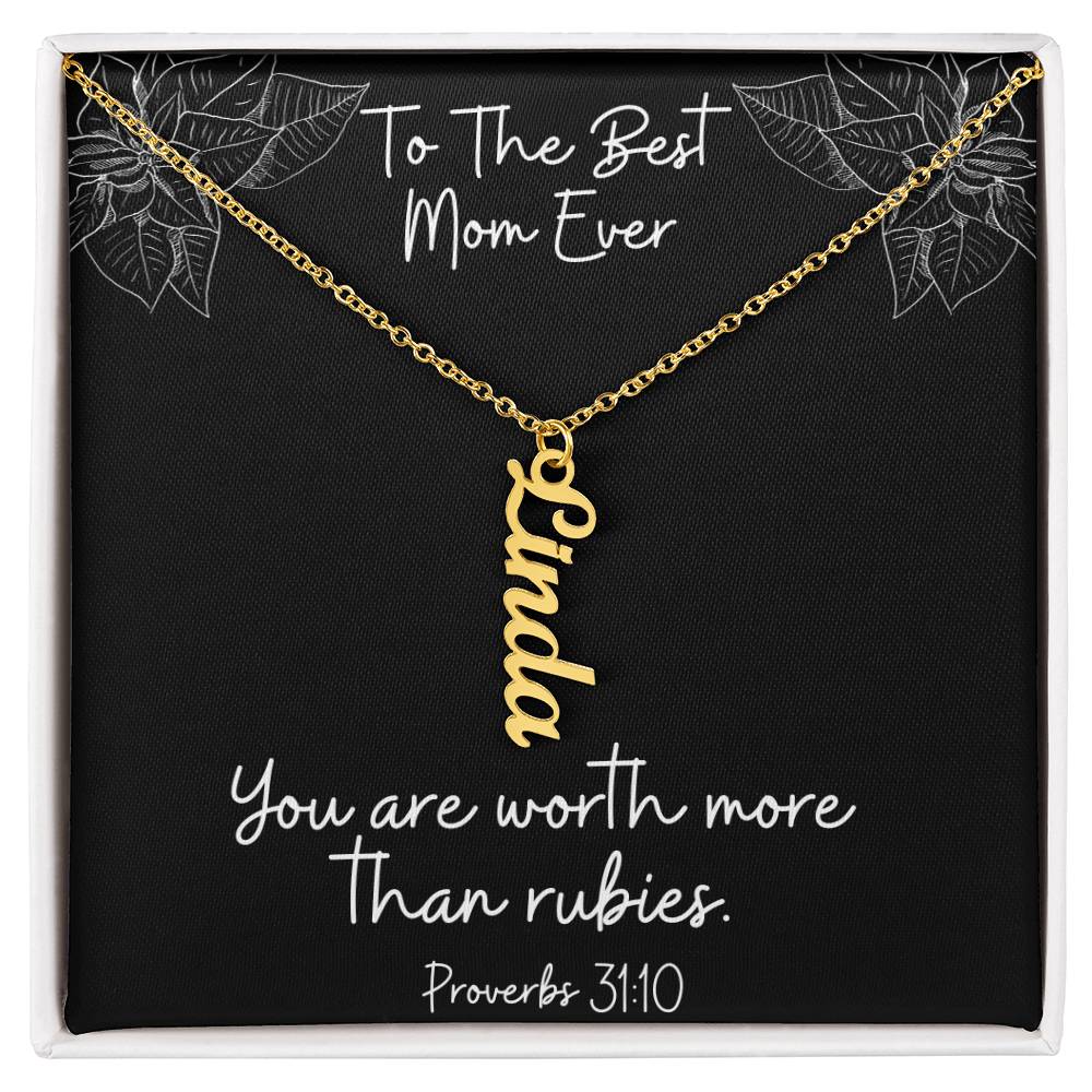 Proverbs 31:10 Personalized Necklace