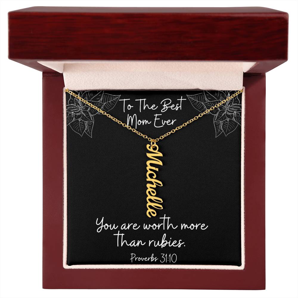 Proverbs 31:10 Personalized Necklace