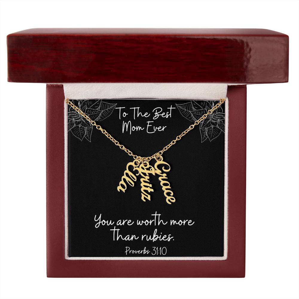 Proverbs 31:10 Personalized Necklace