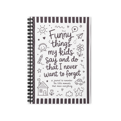 Journal for Moms - Funny things kids say and do