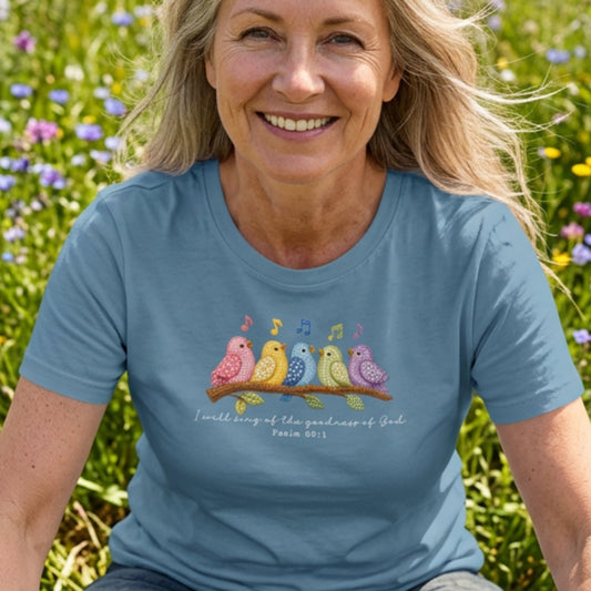 Sing of the Goodness of God Birds Tee