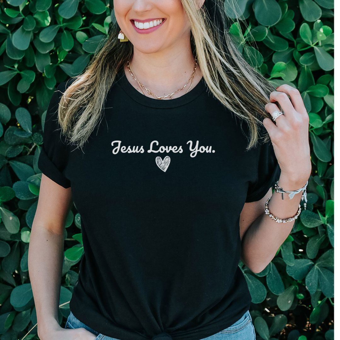 Jesus Loves You Heart Tee