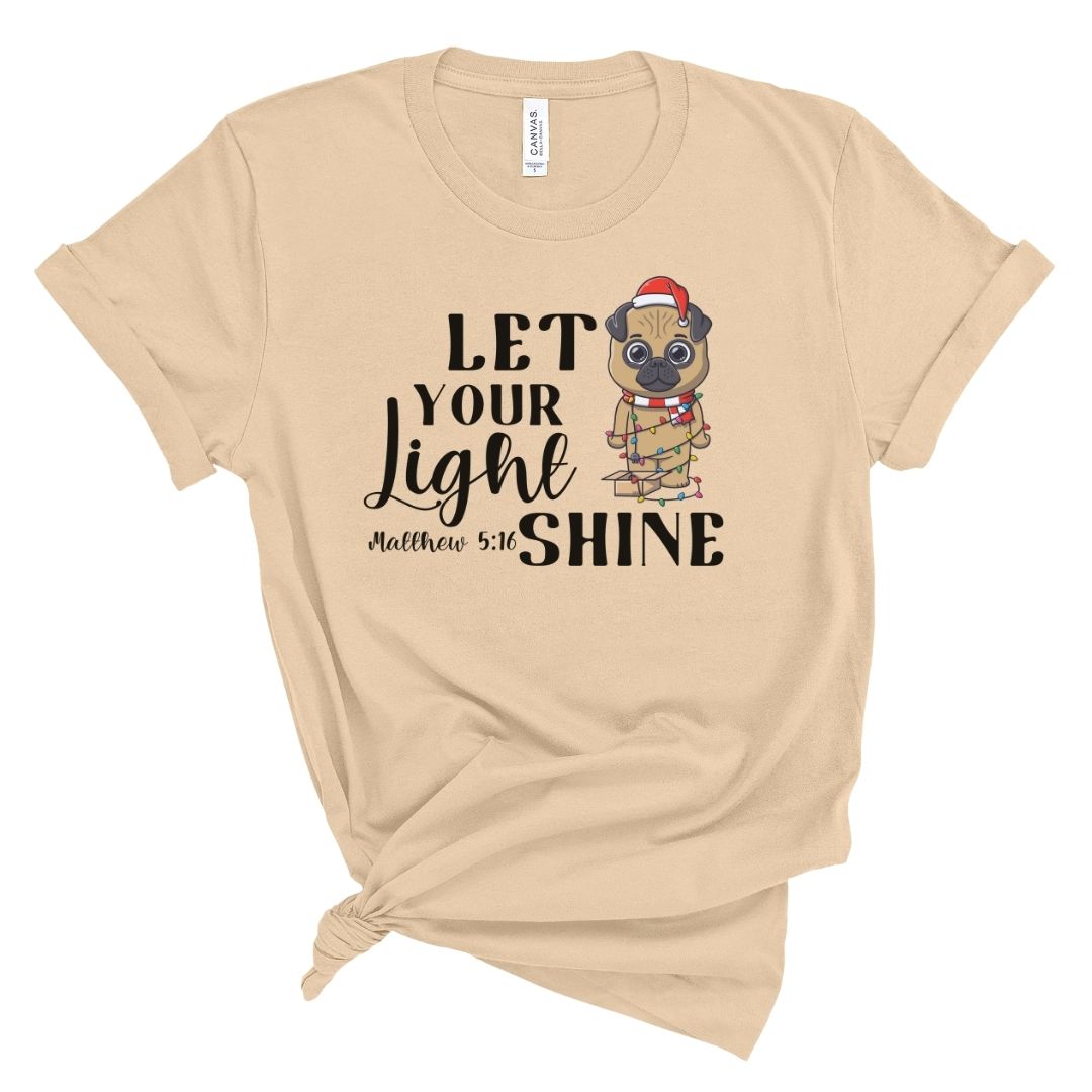 Let Your Light Shine Dog Tee