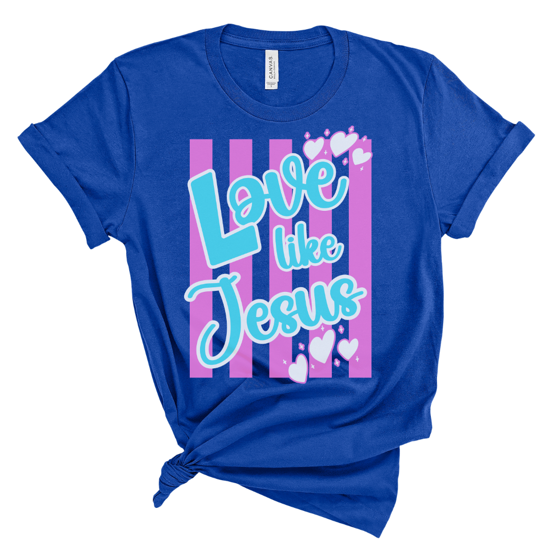Love Like Jesus Stripe Tee