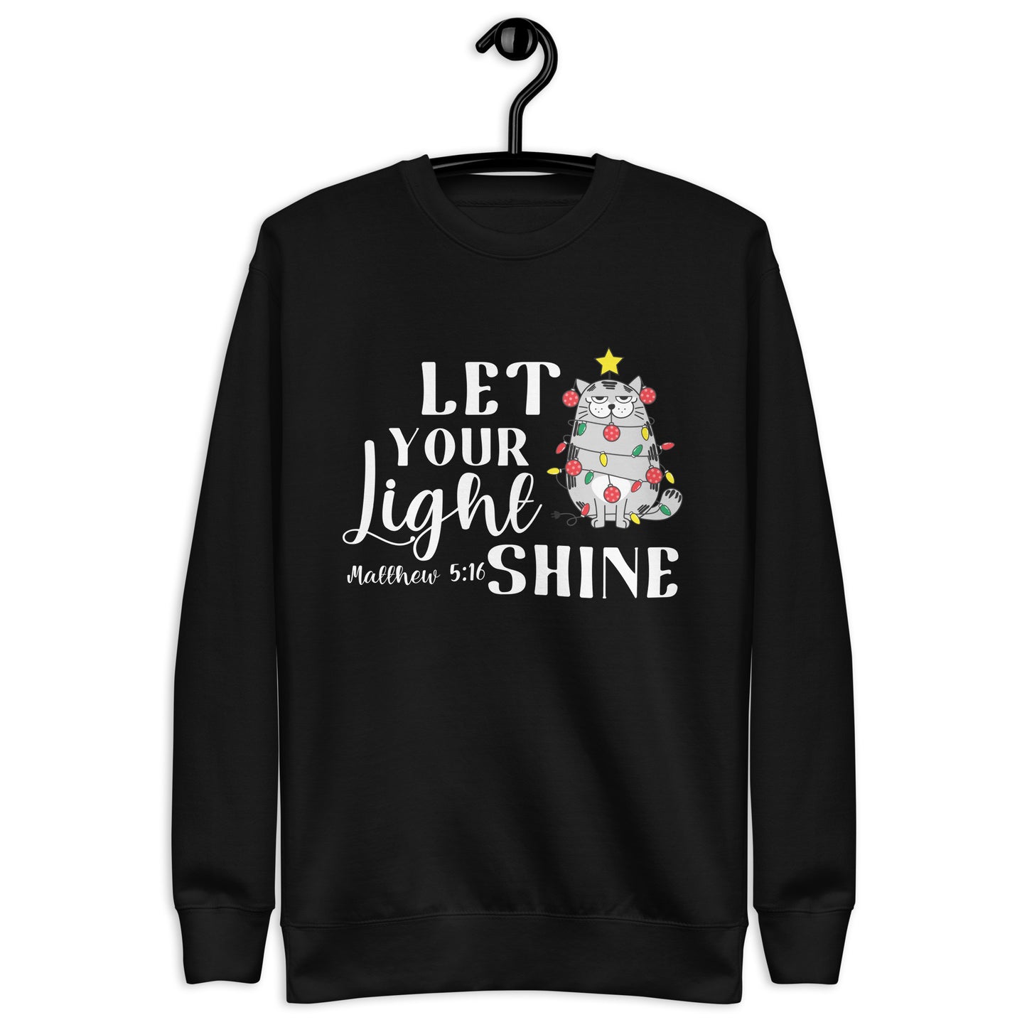 Let your Light Shine Cat Sweatshirt