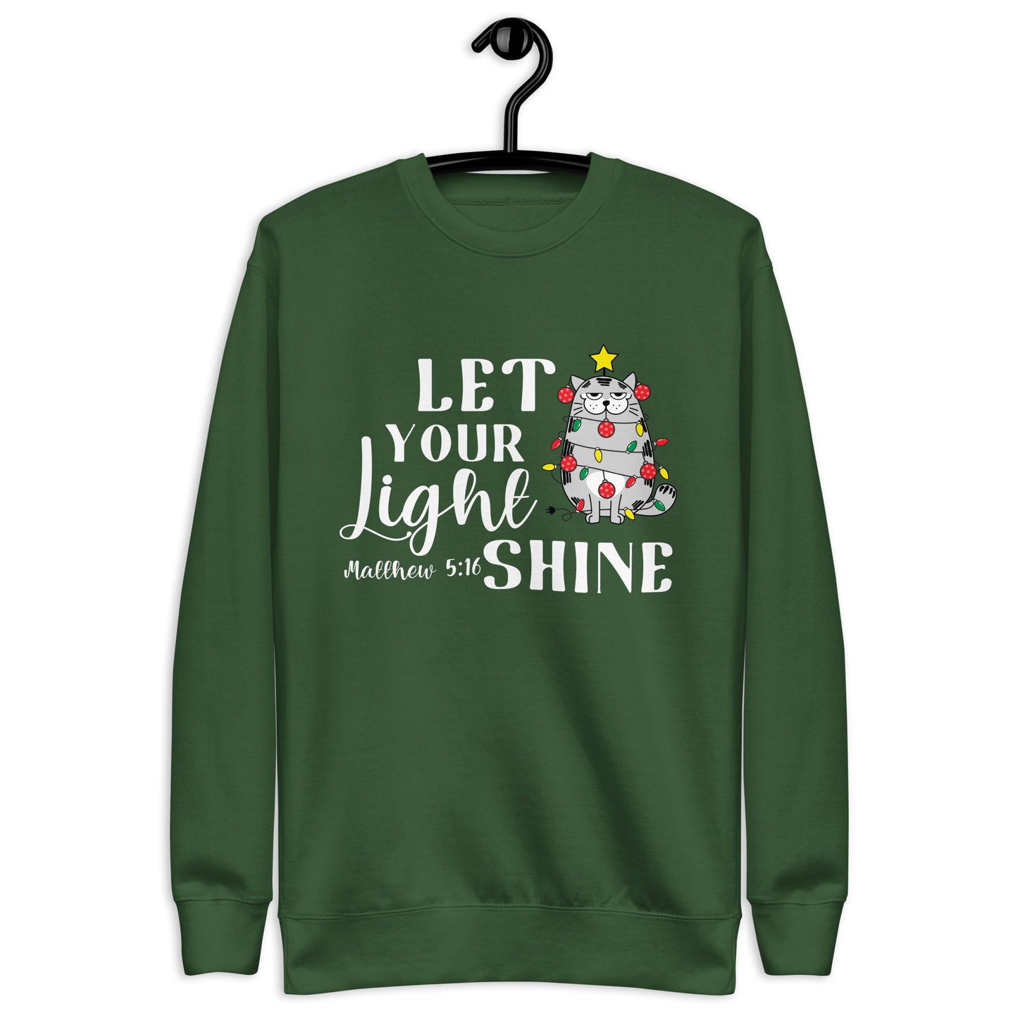 Let your Light Shine Cat Sweatshirt