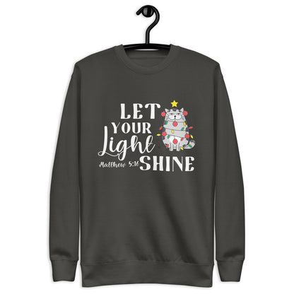 Let your Light Shine Cat Sweatshirt