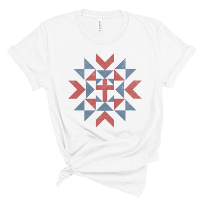 Patriotic Geometric Tee