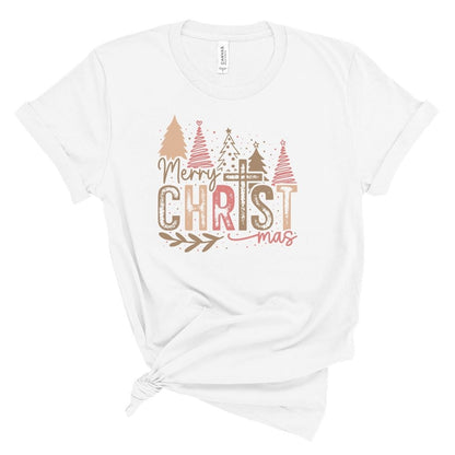 Merry Christmas Tree (Light) Tee